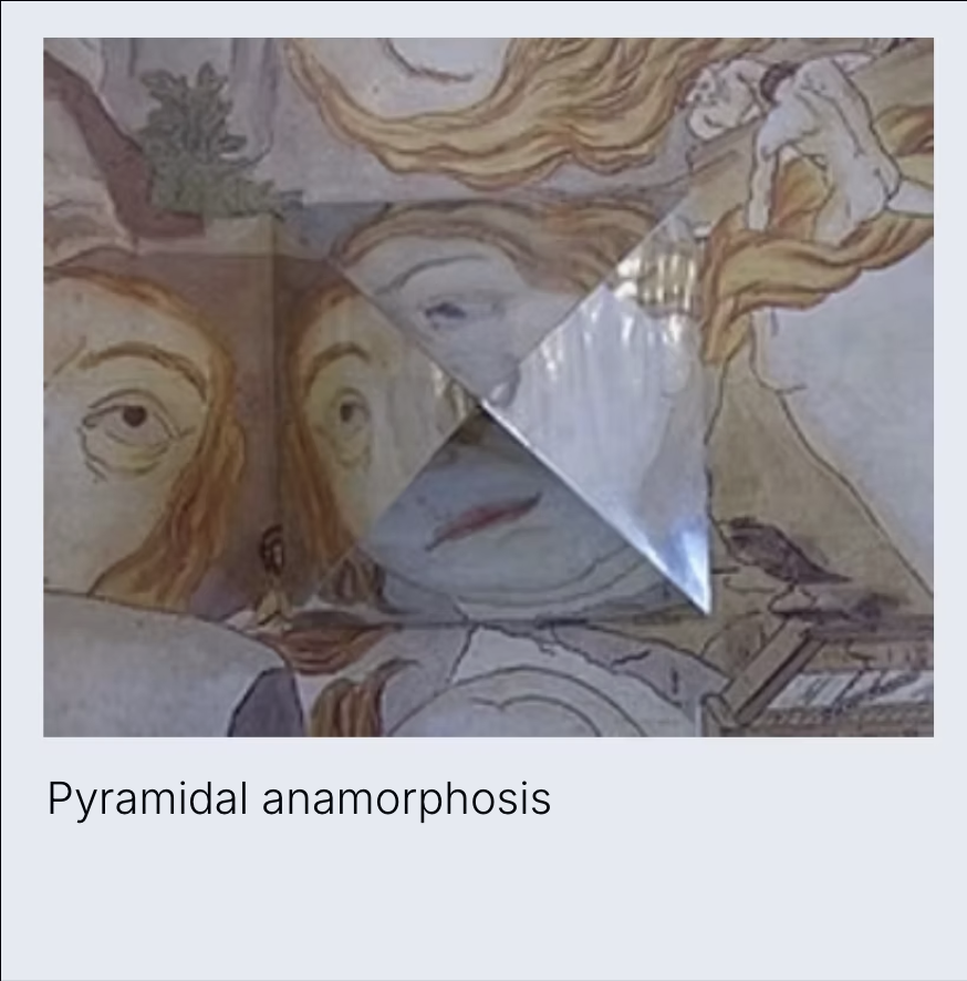 Pyramidal anamorphosis